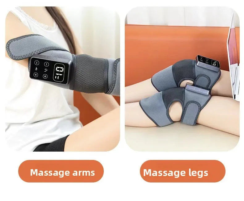 3 in 1 Screen With Different modes Cordless Thermal Knee/Shoulder/Elbow Pad Massager Vibration Joint Brace Muscle Relaxation Pain Relief