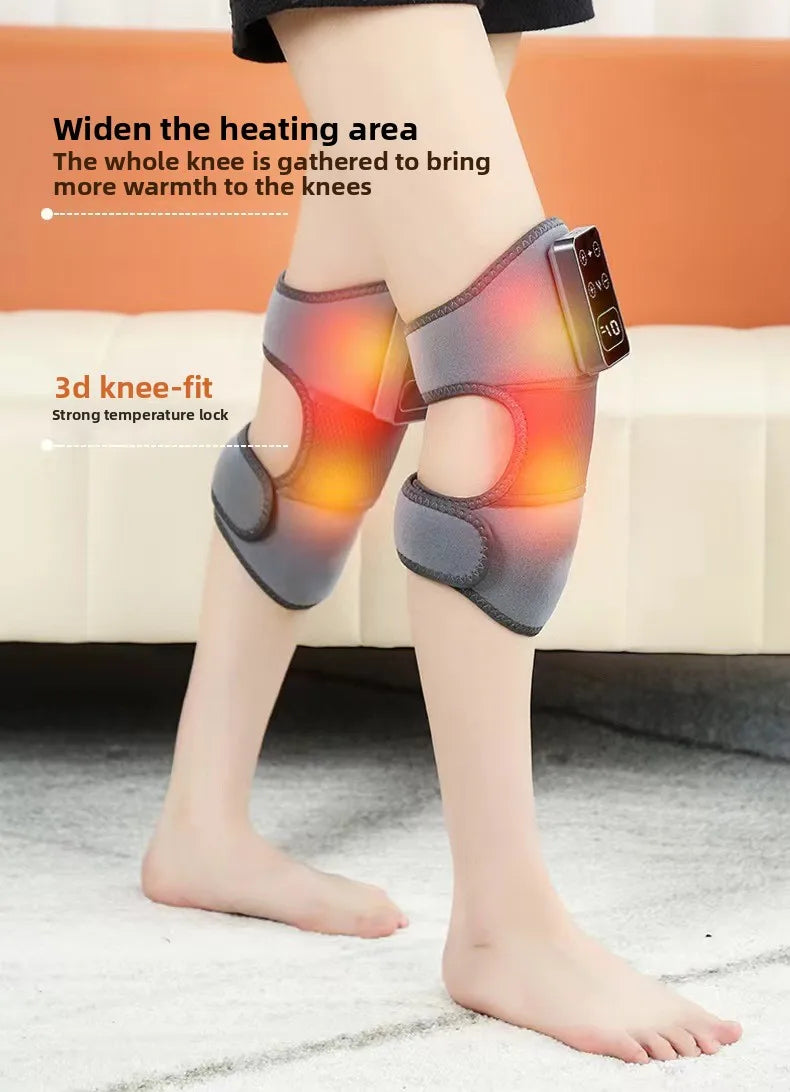 3 in 1 Screen With Different modes Cordless Thermal Knee/Shoulder/Elbow Pad Massager Vibration Joint Brace Muscle Relaxation Pain Relief