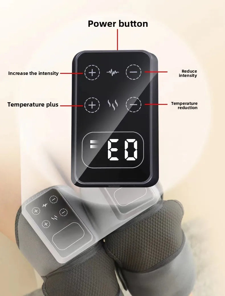 3 in 1 Screen With Different modes Cordless Thermal Knee/Shoulder/Elbow Pad Massager Vibration Joint Brace Muscle Relaxation Pain Relief