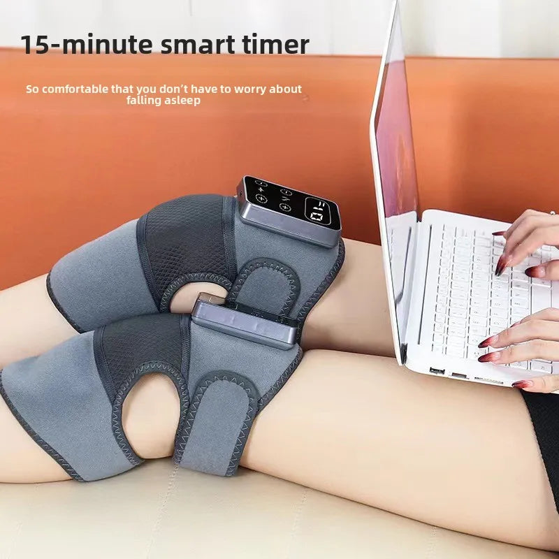 3 in 1 Screen With Different modes Cordless Thermal Knee/Shoulder/Elbow Pad Massager Vibration Joint Brace Muscle Relaxation Pain Relief