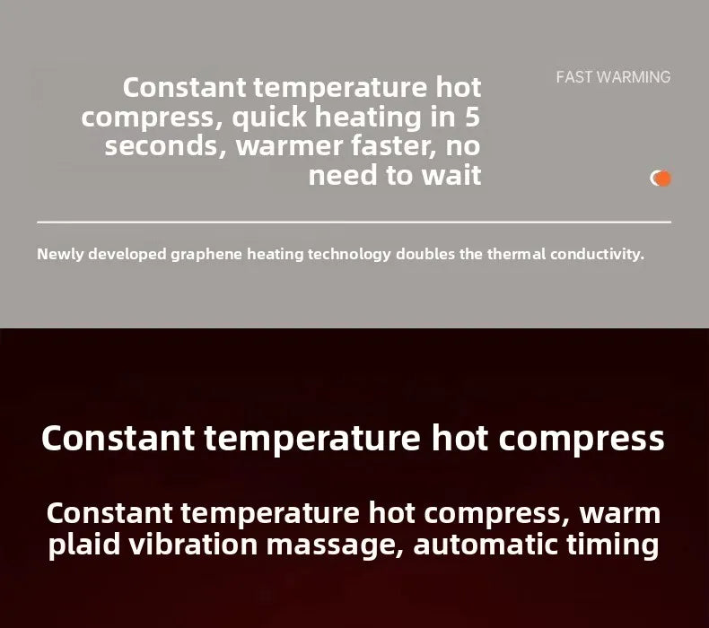 3 in 1 Screen With Different modes Cordless Thermal Knee/Shoulder/Elbow Pad Massager Vibration Joint Brace Muscle Relaxation Pain Relief