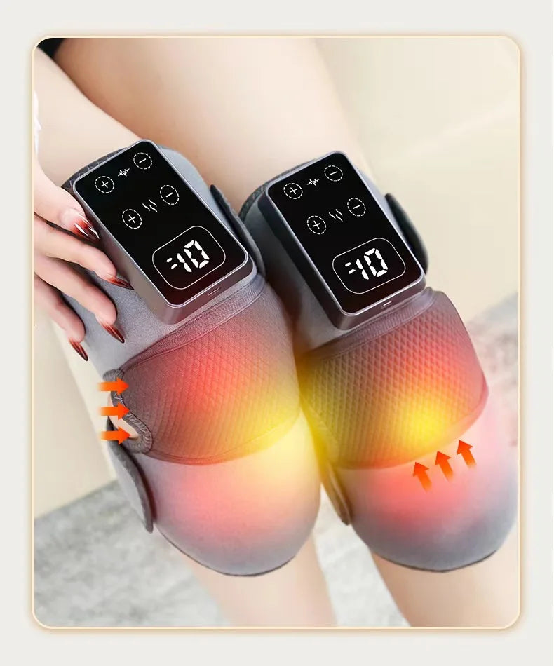 3 in 1 Screen With Different modes Cordless Thermal Knee/Shoulder/Elbow Pad Massager Vibration Joint Brace Muscle Relaxation Pain Relief