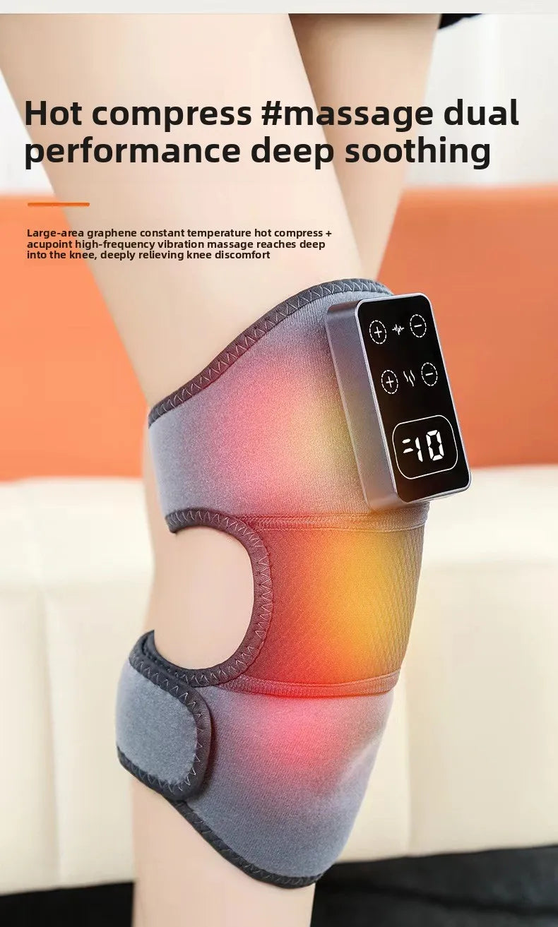 3 in 1 Screen With Different modes Cordless Thermal Knee/Shoulder/Elbow Pad Massager Vibration Joint Brace Muscle Relaxation Pain Relief