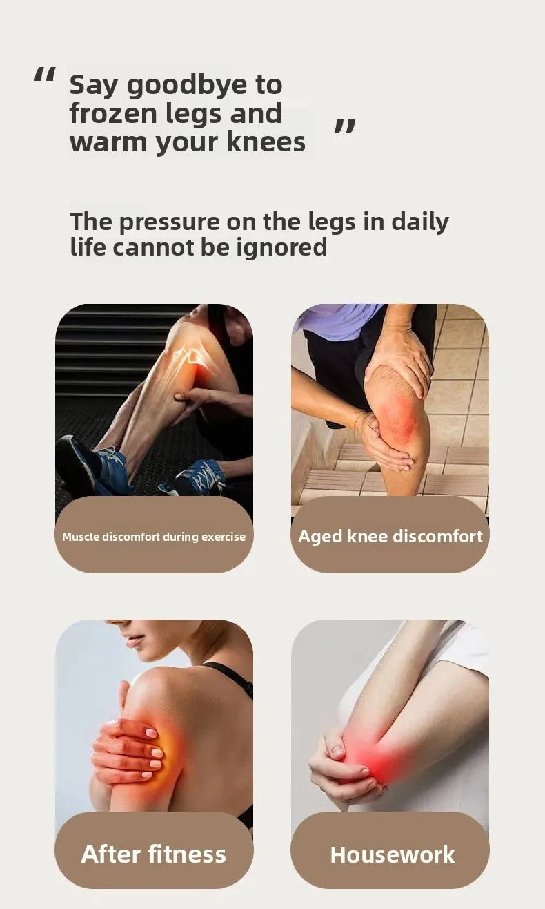 3 in 1 Screen With Different modes Cordless Thermal Knee/Shoulder/Elbow Pad Massager Vibration Joint Brace Muscle Relaxation Pain Relief