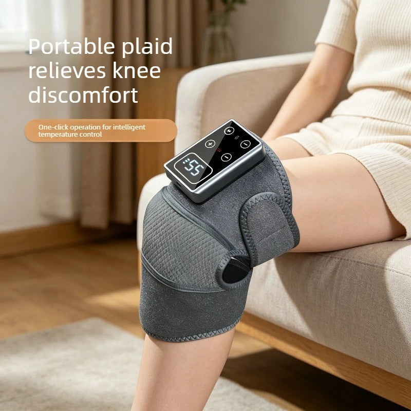 3 in 1 Screen With Different modes Cordless Thermal Knee/Shoulder/Elbow Pad Massager Vibration Joint Brace Muscle Relaxation Pain Relief