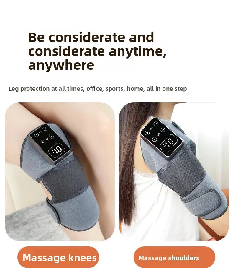 3 in 1 Screen With Different modes Cordless Thermal Knee/Shoulder/Elbow Pad Massager Vibration Joint Brace Muscle Relaxation Pain Relief